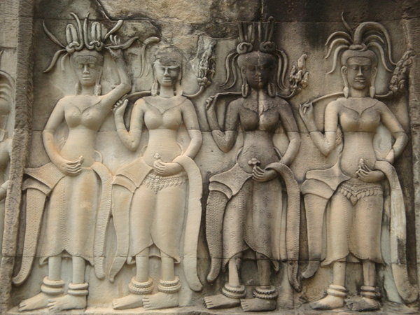 carvings at Angkor Wat