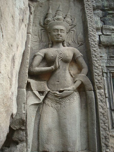 carving at Angkor Wat