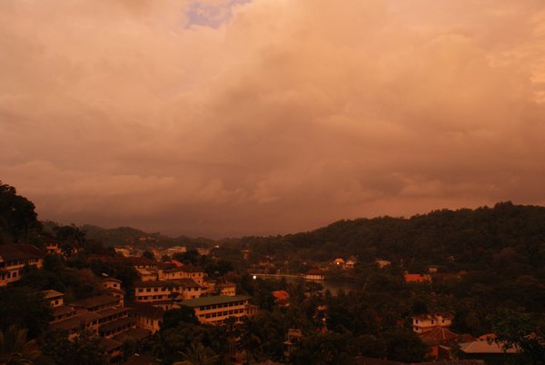 view from the Mcleod Inn, Kandy