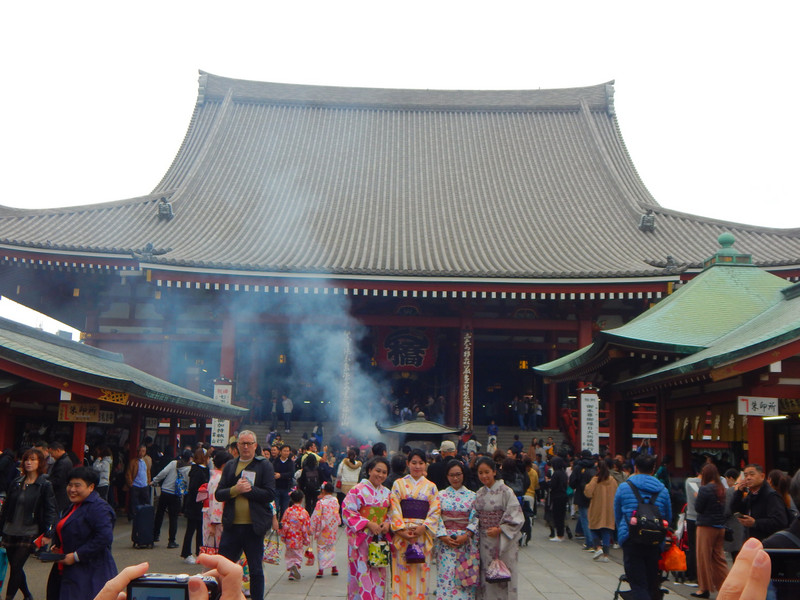 Outside senso-ji temple