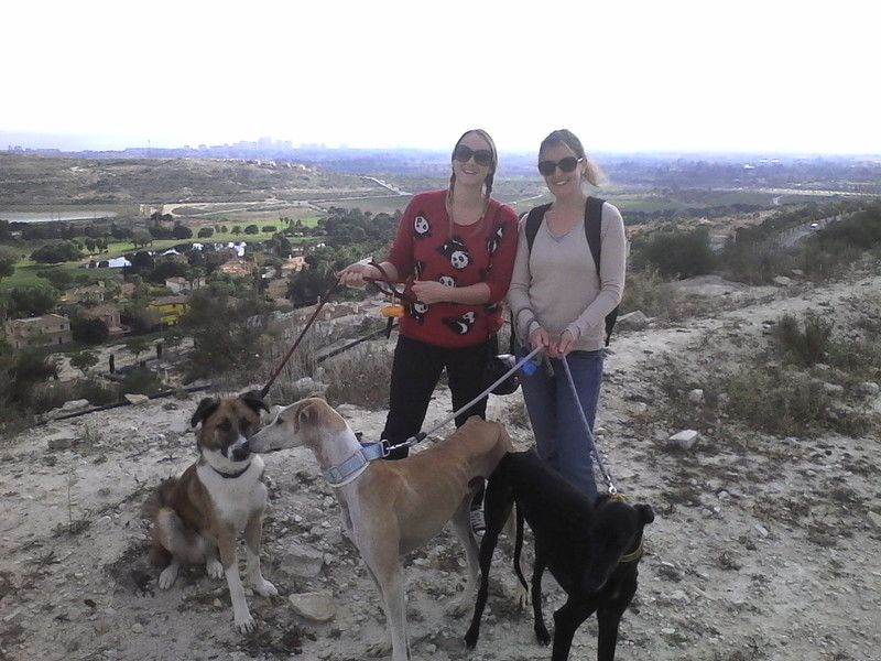 The dogs, Bianca and me
