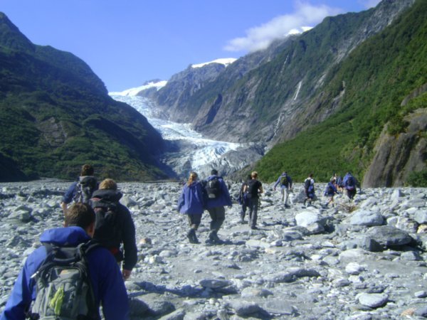 Trekking to the Glacier