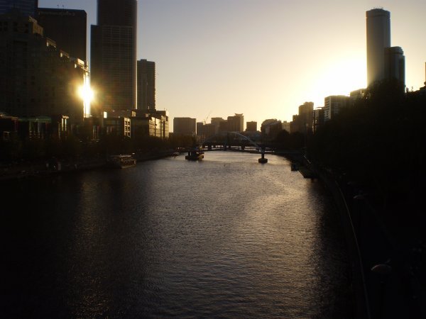 Sun Setting on Melbourne