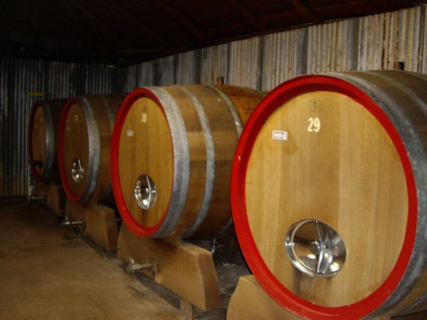 The oak barrels