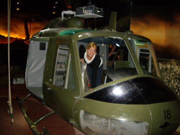 Me in a helicopter from the Vietnam war