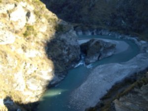 View from the Bridge of Shotover River