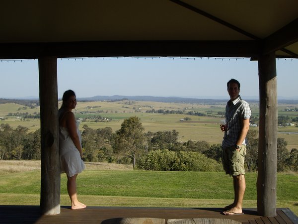 The view from Pru's house in the Hunter Valley