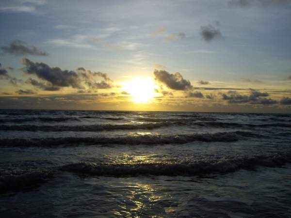 Sunset on White beach