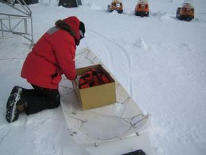 Putting Equipment On Sled