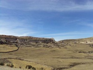 Landschaft auf dem Weg von Cochabamba nach La Paz