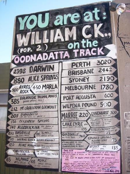 William Creek, the place to be...