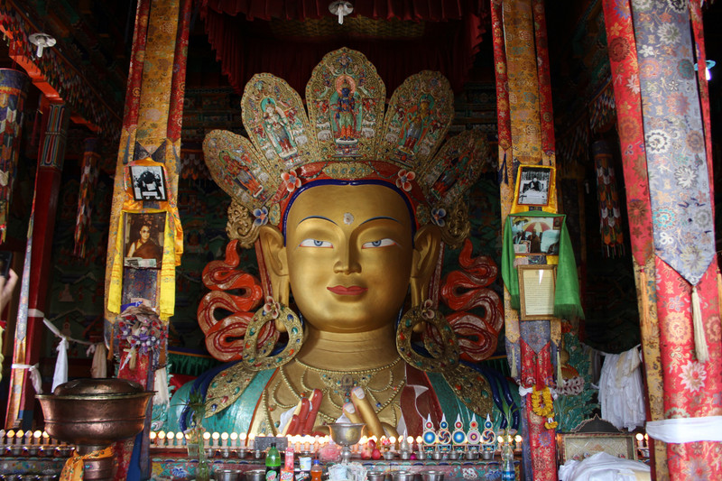 Buddha's statue in Thiksey Gompa