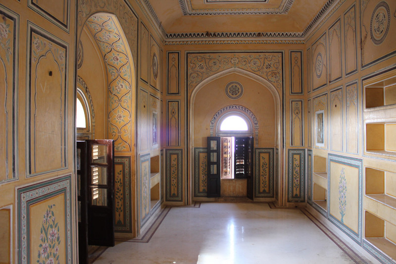 Inside one of the beautiful rooms in Nahargarh fort