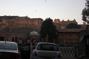 Amer fort by night