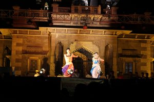 Artists performing at the Marwari festival