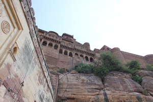 Jodhpur fort as seen from the exit gate