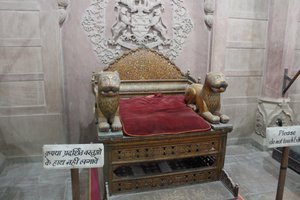 A throne in the Junargarh fort