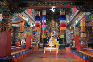 inside Khinmey Nyingma Monastery