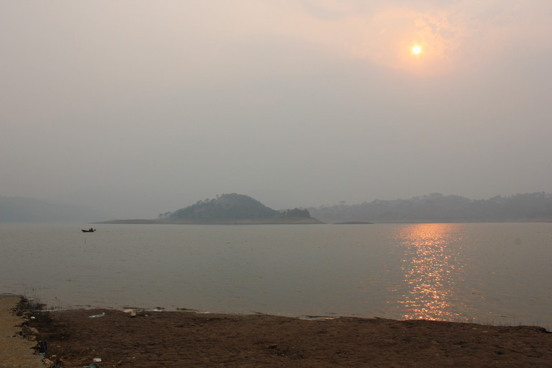 Sunset on Umiam lake