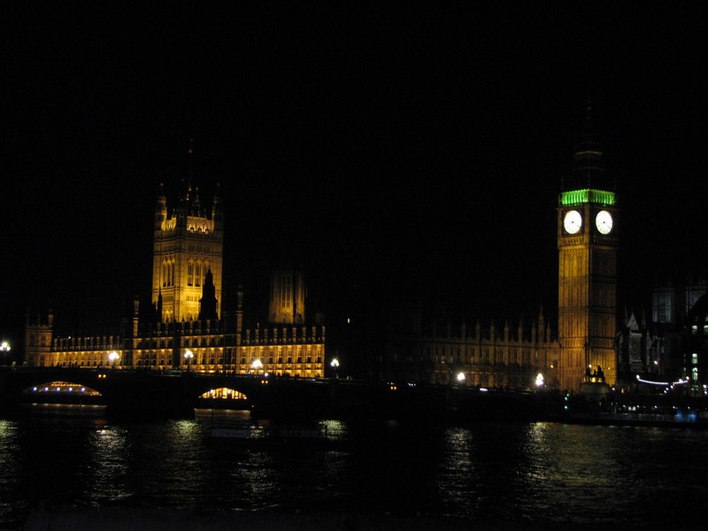 Big Ben and the Abbey by night