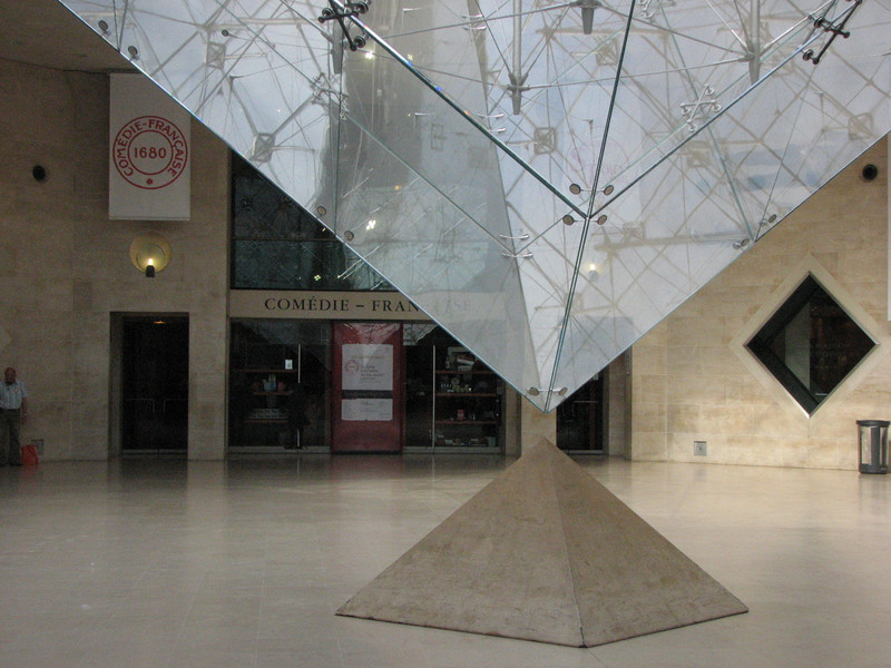 The inverted pyramid at Louvre