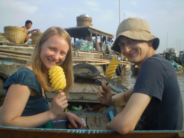 Pineapples from Cai Rang Floating Market