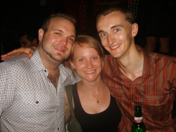 Chris, Rachael and me in Jakarta
