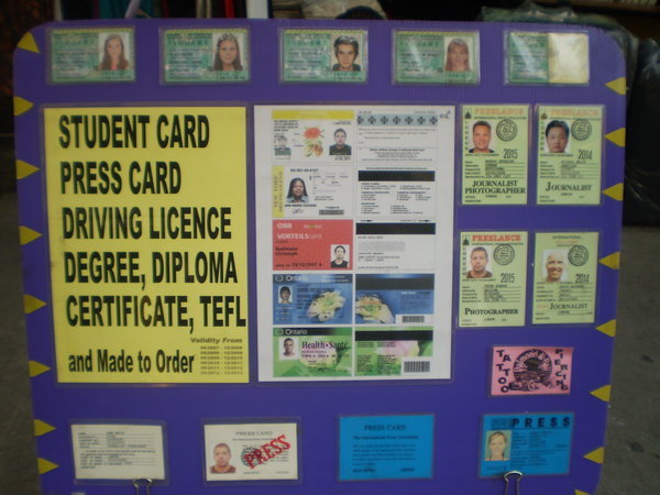 Fake ID cards