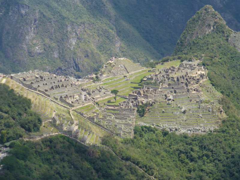 View of Machu Picchu from the Sun Gate