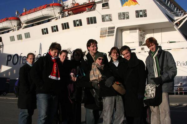 standing on the French port of Calais