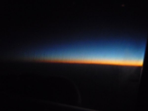 "Tomorrow" from the plane