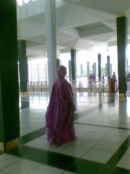 Attractive purple robe