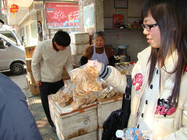 Buying local peanut & tarot snacks