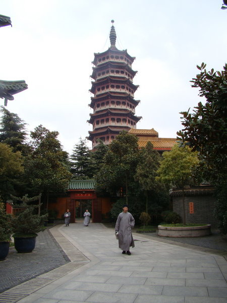 Monks and Tower, Gao Min Temple