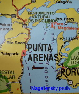 Mapa zobrazujici polohu ostrova