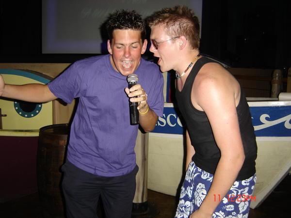 Me and Josh singing our hearts out!!!