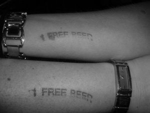 The irony is there was no free beer :(