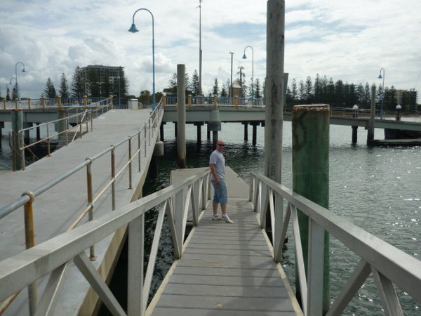 Mik on the pier