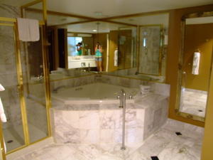 bathroom of celebrity spa suite