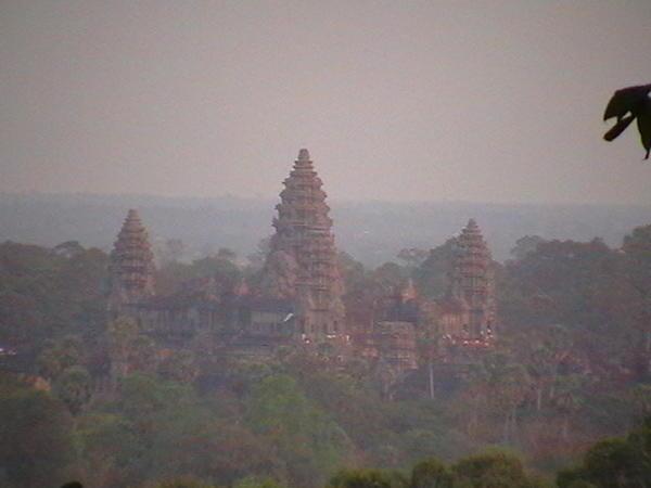 Birds eye view of Angkor Wat