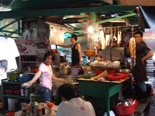 Hawker stall dining