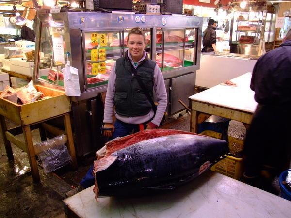 a large frozen tuna...1000 pounds
