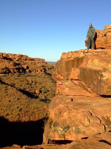 Time for some posing at Watarrka (Kings Canyon)