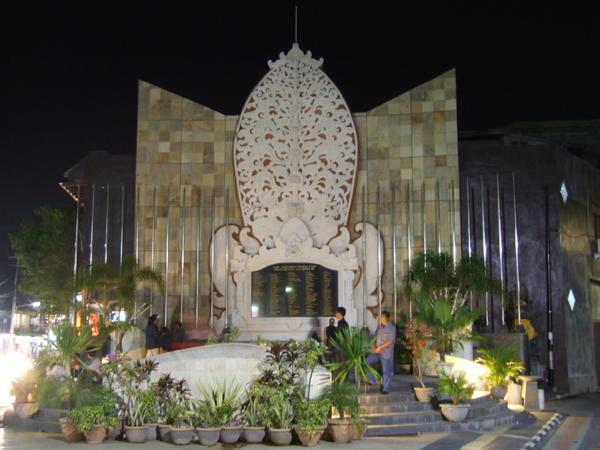 Kuta's memorial to the bombings