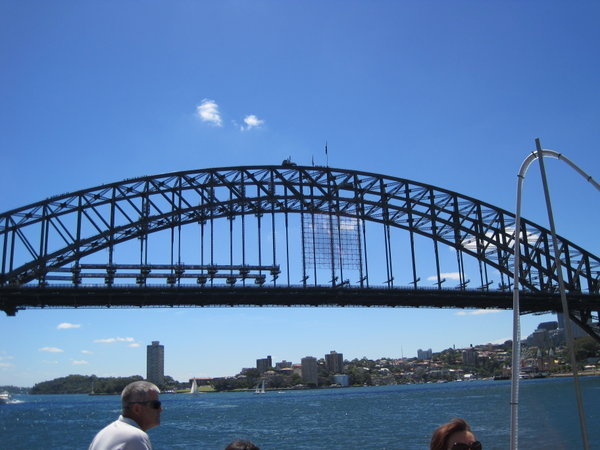 The bridge from the boat