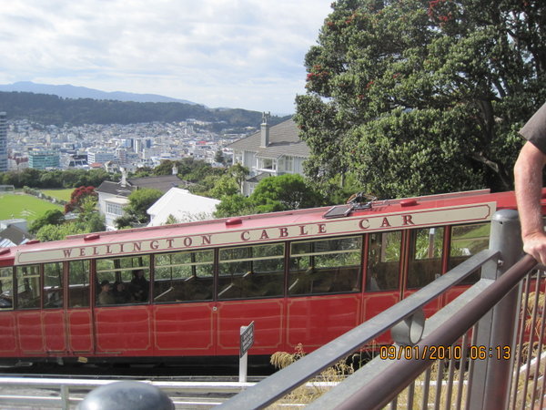 A tram to transport people up the hilly parts of Wellington