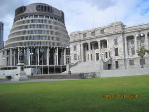 The parliament buildings in Wellington