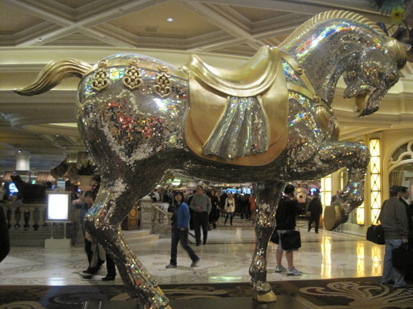 A horse in the foyer