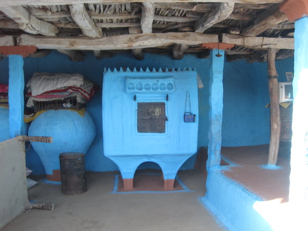 the blue Brahmin village