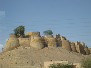 our first glimpse of the fort at Jaisalmer